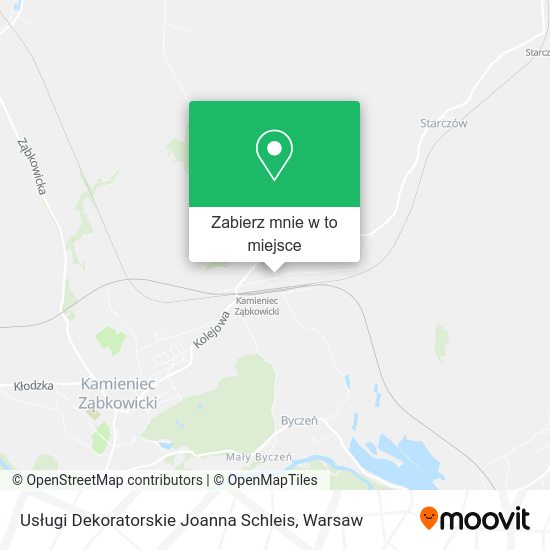 Mapa Usługi Dekoratorskie Joanna Schleis