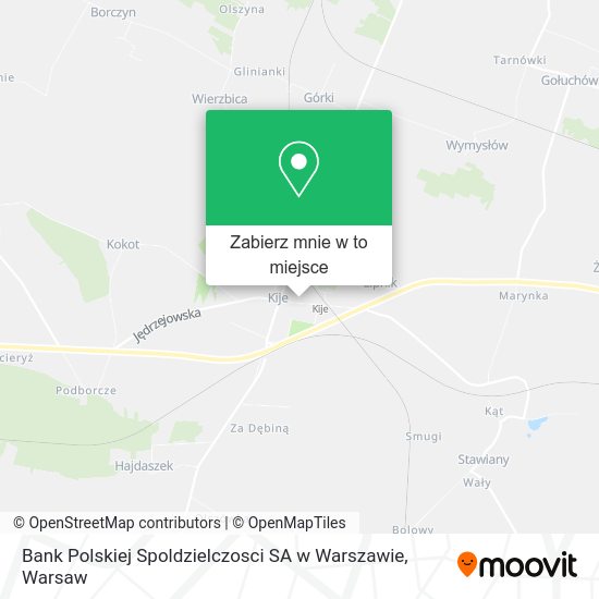 Mapa Bank Polskiej Spoldzielczosci SA w Warszawie