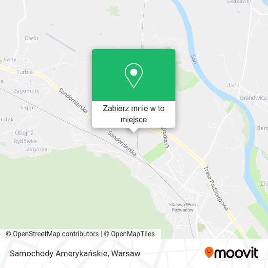 Mapa Samochody Amerykańskie