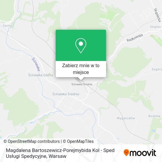 Mapa Magdalena Bartoszewicz-Porejmybida Kol - Sped Usługi Spedycyjne