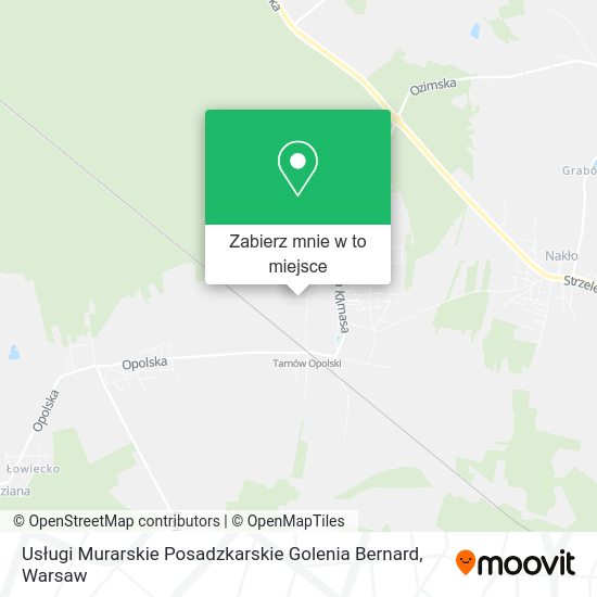 Mapa Usługi Murarskie Posadzkarskie Golenia Bernard