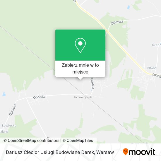 Mapa Dariusz Ciecior Usługi Budowlane Darek