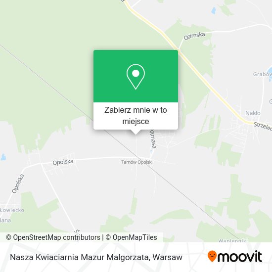 Mapa Nasza Kwiaciarnia Mazur Malgorzata