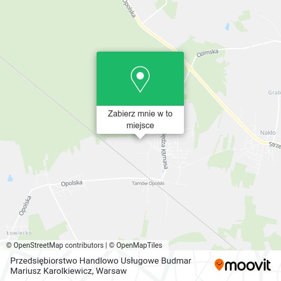 Mapa Przedsiębiorstwo Handlowo Usługowe Budmar Mariusz Karolkiewicz