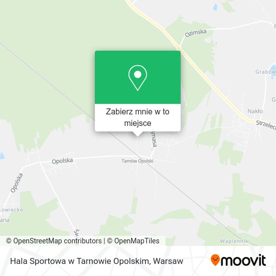 Mapa Hala Sportowa w Tarnowie Opolskim