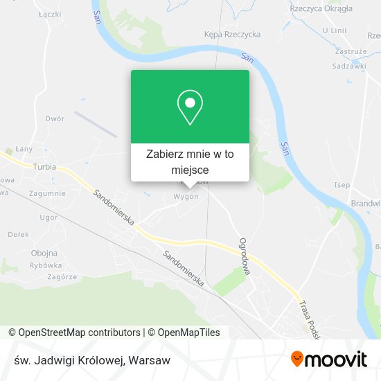 Mapa św. Jadwigi Królowej