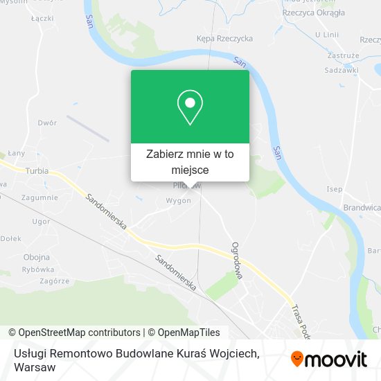 Mapa Usługi Remontowo Budowlane Kuraś Wojciech