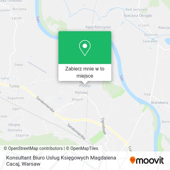 Mapa Konsultant Biuro Usług Księgowych Magdalena Cacaj