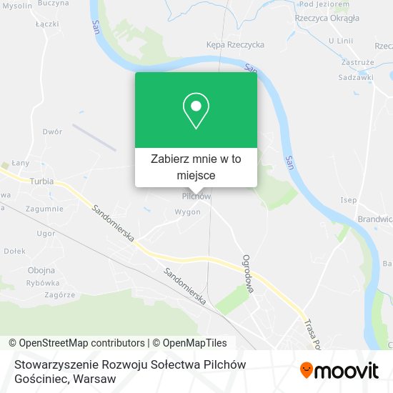 Mapa Stowarzyszenie Rozwoju Sołectwa Pilchów Gościniec