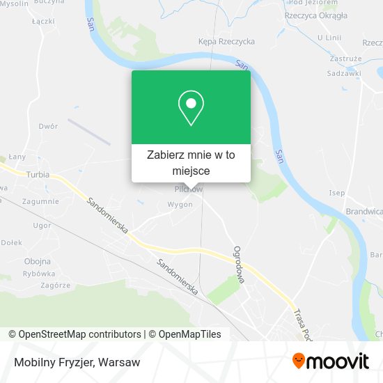 Mapa Mobilny Fryzjer