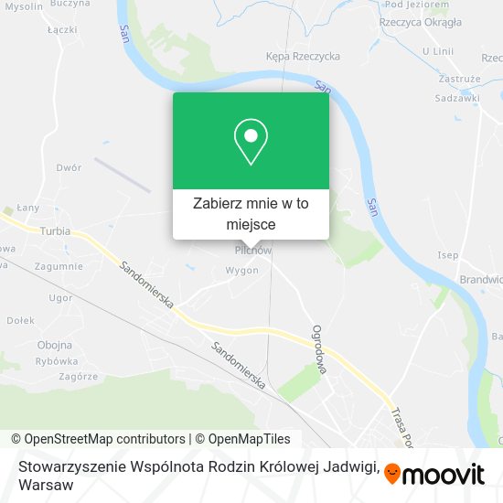 Mapa Stowarzyszenie Wspólnota Rodzin Królowej Jadwigi