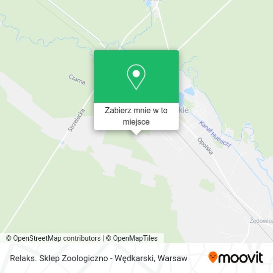 Mapa Relaks. Sklep Zoologiczno - Wędkarski