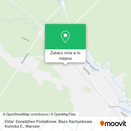 Mapa Eldar. Doradztwo Podatkowe. Biuro Rachunkowe. Kunicka E.