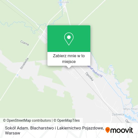 Mapa Sokół Adam. Blacharstwo i Lakiernictwo Pojazdowe