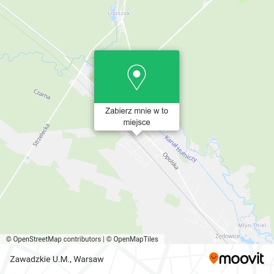 Mapa Zawadzkie U.M.