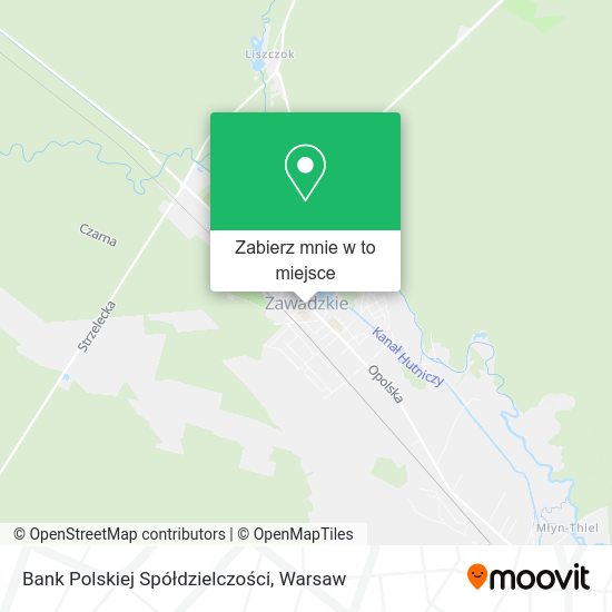 Mapa Bank Polskiej Spółdzielczości