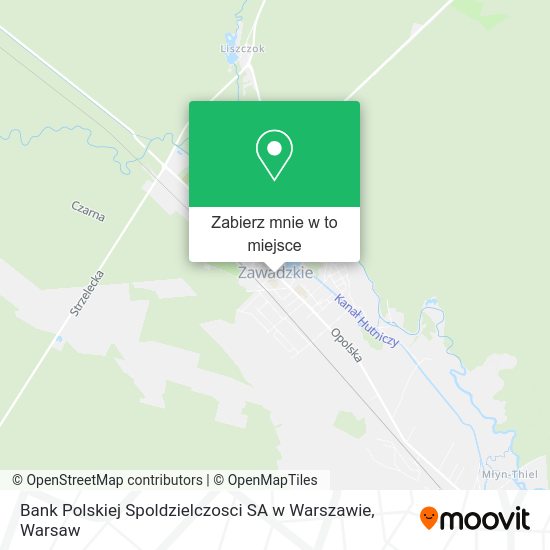 Mapa Bank Polskiej Spoldzielczosci SA w Warszawie