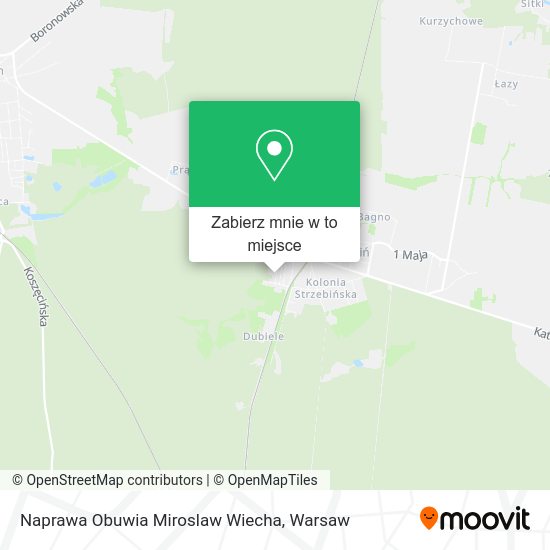 Mapa Naprawa Obuwia Miroslaw Wiecha