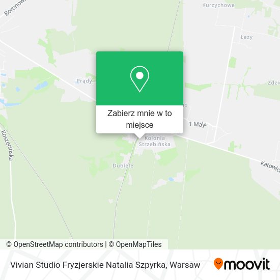 Mapa Vivian Studio Fryzjerskie Natalia Szpyrka