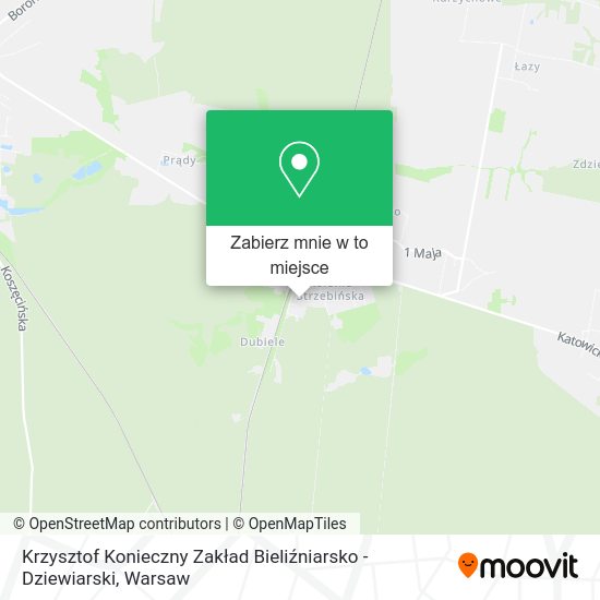 Mapa Krzysztof Konieczny Zakład Bieliźniarsko - Dziewiarski