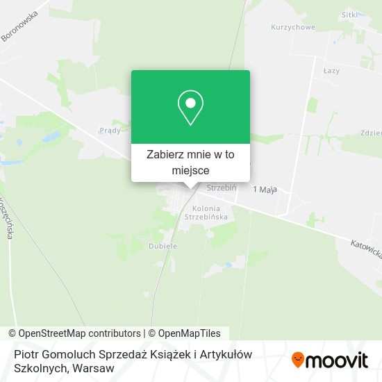 Mapa Piotr Gomoluch Sprzedaż Książek i Artykułów Szkolnych