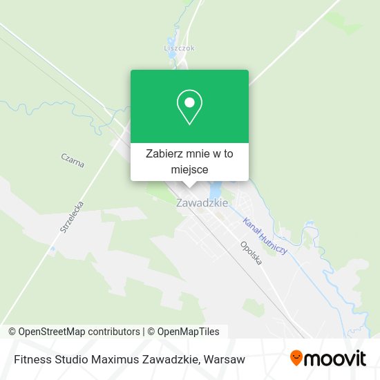 Mapa Fitness Studio Maximus Zawadzkie