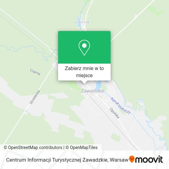 Mapa Centrum Informacji Turystycznej Zawadzkie