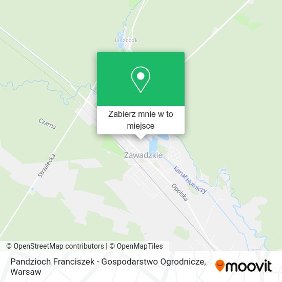 Mapa Pandzioch Franciszek - Gospodarstwo Ogrodnicze