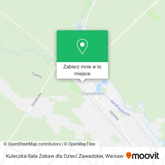 Mapa Kuleczka-Sala Zabaw dla Dzieci Zawadzkie