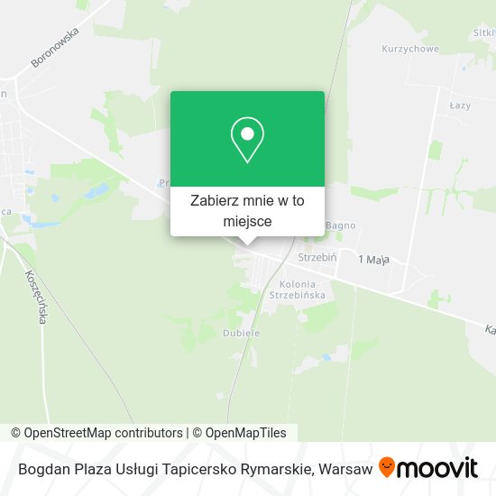 Mapa Bogdan Plaza Usługi Tapicersko Rymarskie