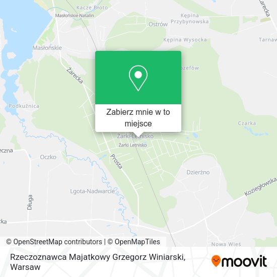 Mapa Rzeczoznawca Majatkowy Grzegorz Winiarski