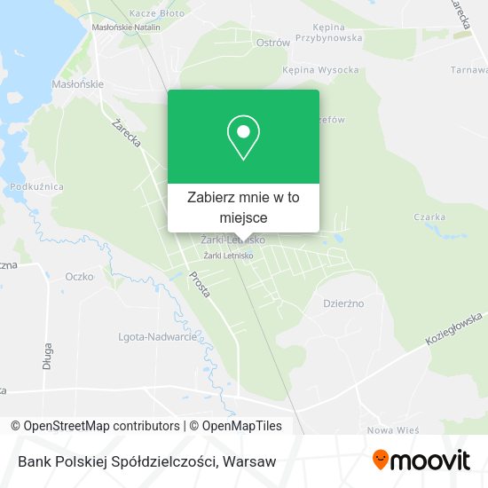 Mapa Bank Polskiej Spółdzielczości