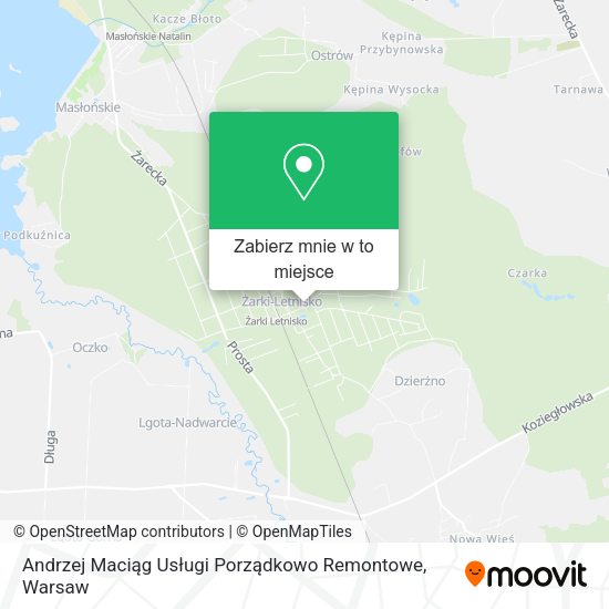 Mapa Andrzej Maciąg Usługi Porządkowo Remontowe