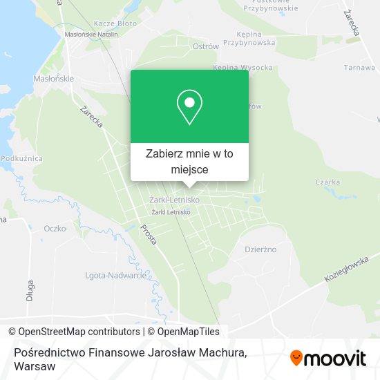 Mapa Pośrednictwo Finansowe Jarosław Machura