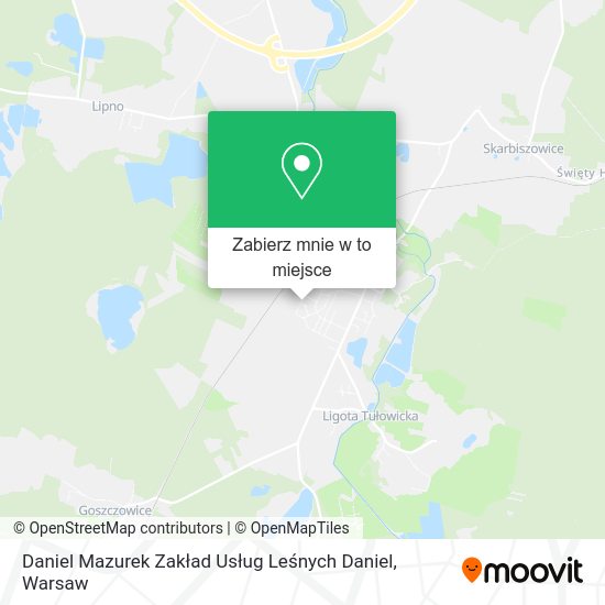 Mapa Daniel Mazurek Zakład Usług Leśnych Daniel