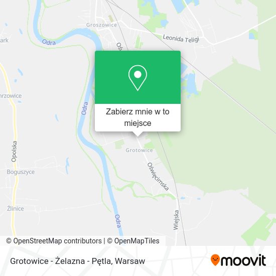 Mapa Grotowice - Żelazna - Pętla