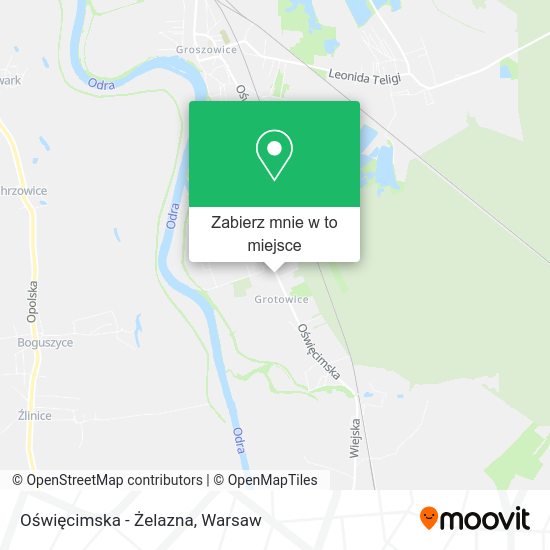 Mapa Oświęcimska - Żelazna