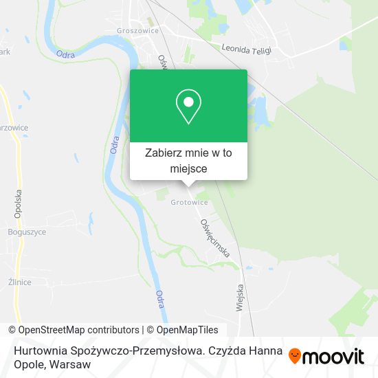 Mapa Hurtownia Spożywczo-Przemysłowa. Czyżda Hanna Opole