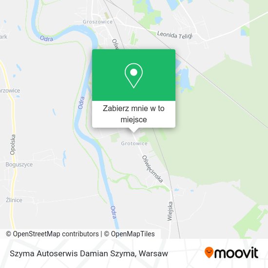 Mapa Szyma Autoserwis Damian Szyma