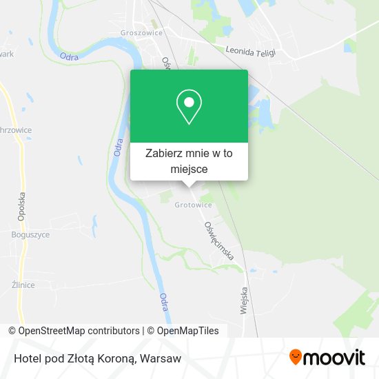 Mapa Hotel pod Złotą Koroną