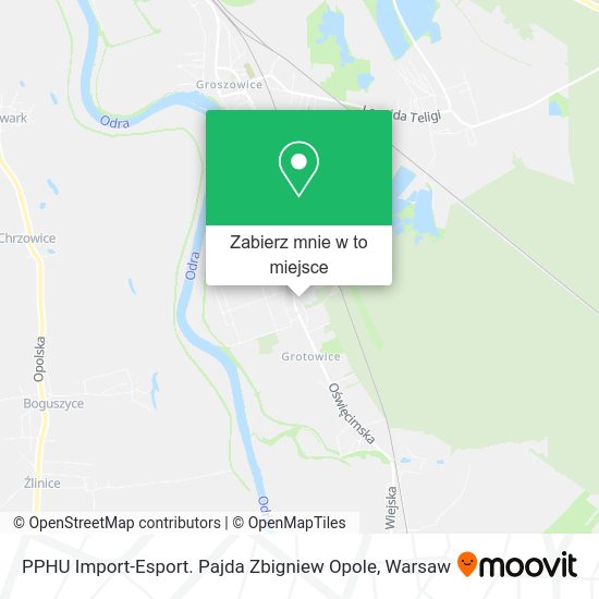 Mapa PPHU Import-Esport. Pajda Zbigniew Opole