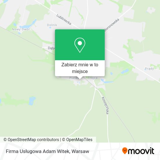 Mapa Firma Usługowa Adam Witek