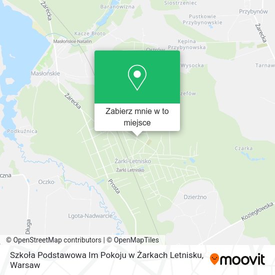 Mapa Szkoła Podstawowa Im Pokoju w Żarkach Letnisku