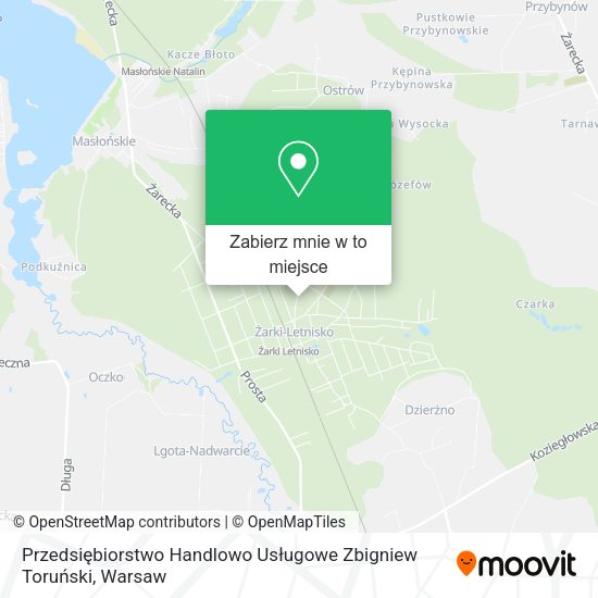 Mapa Przedsiębiorstwo Handlowo Usługowe Zbigniew Toruński