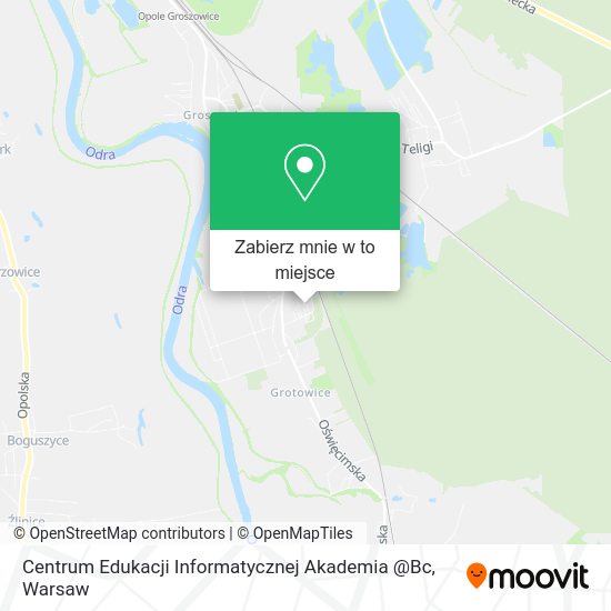 Mapa Centrum Edukacji Informatycznej Akademia @Bc