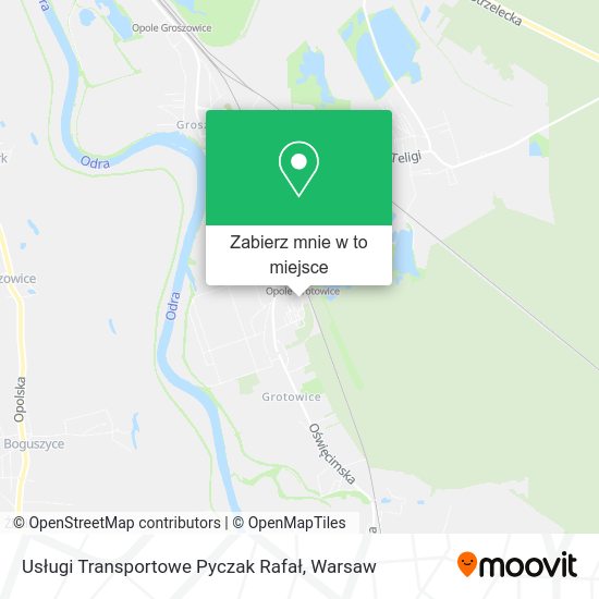 Mapa Usługi Transportowe Pyczak Rafał