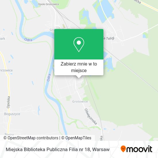 Mapa Miejska Biblioteka Publiczna Filia nr 18