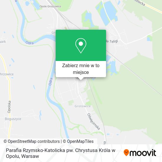 Mapa Parafia Rzymsko-Katolicka pw. Chrystusa Króla w Opolu