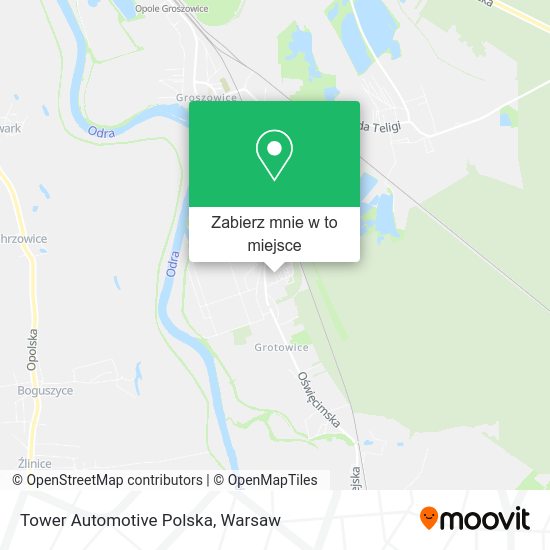 Mapa Tower Automotive Polska