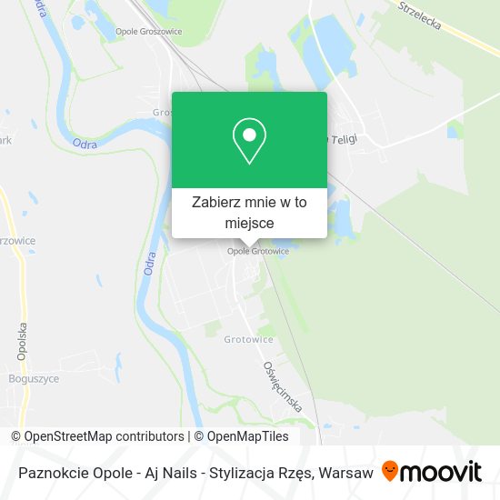 Mapa Paznokcie Opole - Aj Nails - Stylizacja Rzęs